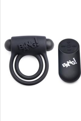 Produktbild XR Brands Silicone Cock Ring & Bullet with Remote Control (7.70 cm)