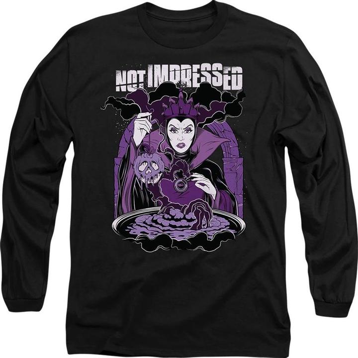 Actual product image Disney Villains Unisex Adult Not Impressed Evil Queen T-Shirt (M)