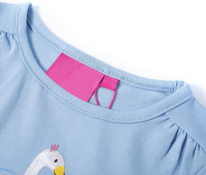 Produktbild VidaXL Kinder-Langarmshirt Hellblau 104,Material: 95 % Baumwolle. 5 (104)