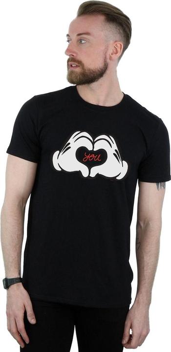Actual product image Disney Mens Mickey Mouse Loves You T-Shirt (XL)