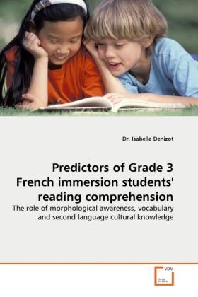 Immagine prodotto Predictors of Grade 3 French immersion students' reading comprehension (Tedesco, Isabelle Denizot, 2010)