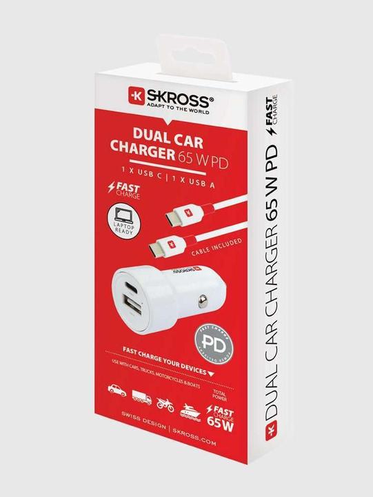 Produktbild Peter Jäckel SKROSS Dual USB PD Car Charger 65W White