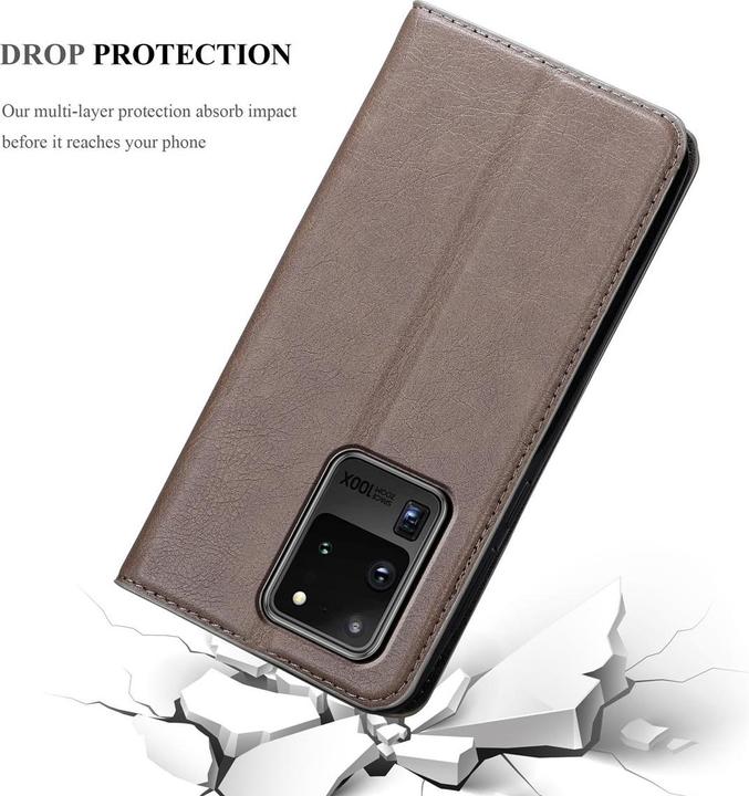 Actual product image Cadorabo Book Invisible Magnet Cover (Samsung Galaxy S20 Ultra)
