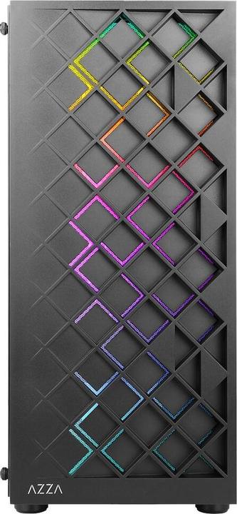 Actual product image Azza Go Midi ATX Spectra 280B tempered Glass ARGB (ATX, Mini-ITX, mATX)