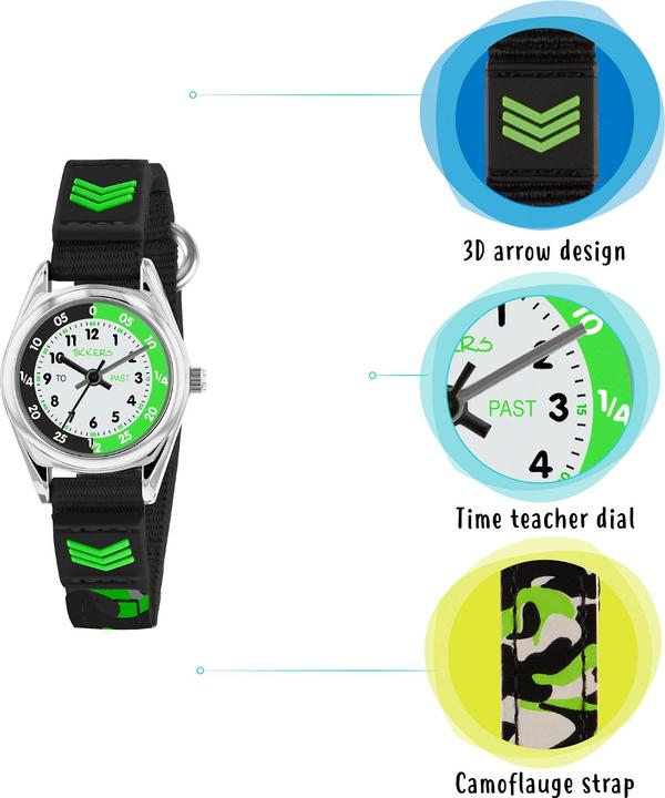 Actual product image Tikkers Velcro Time Teacher (Analogue wristwatch, 26 mm)