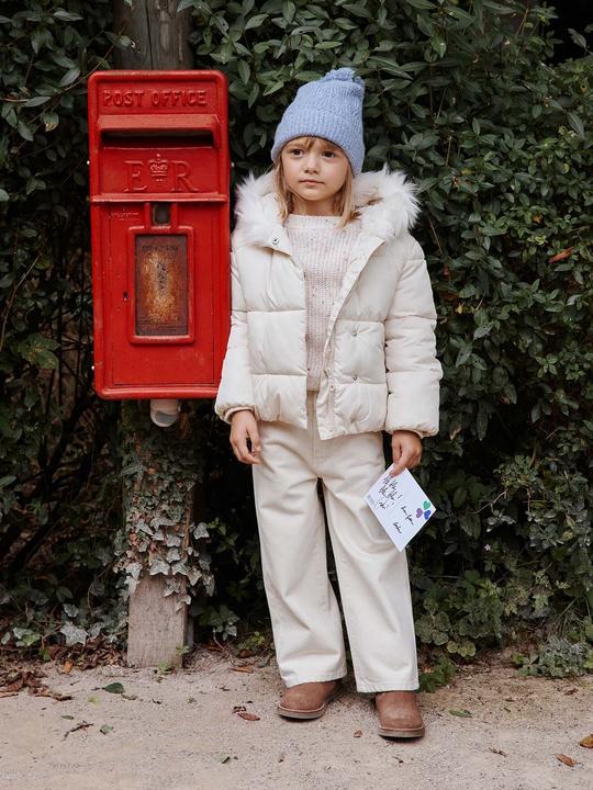 Immagine prodotto Vertbaudet Pantaloni larghi da bambina in tessuto (116)