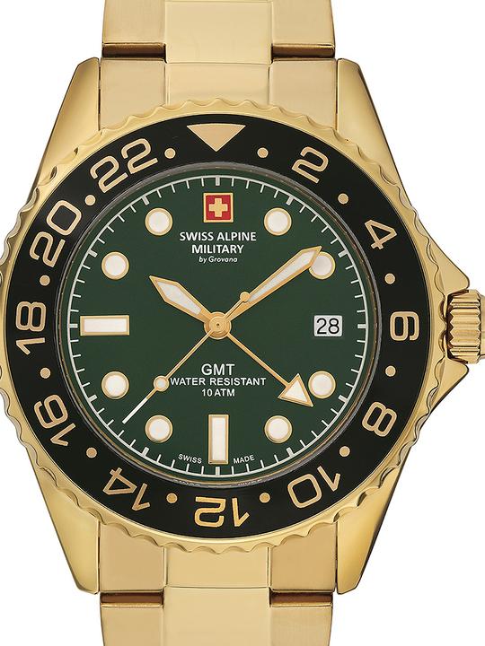 Actual product image Swiss Alpine Military 7052.1114 Men's Watch GMT 42mm 10ATM (42 mm)
