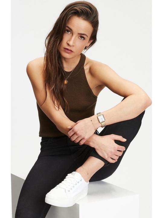 Produktbild Tamaris Fashion gold-plated leg bracelet with zircons TJ-0014-A-27 (L) (Edelstahl, 24 cm)