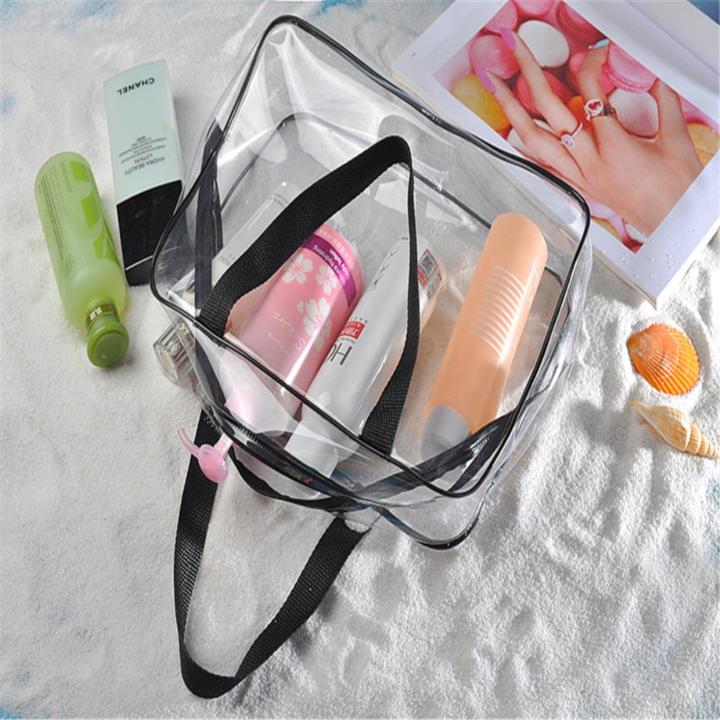 Actual product image Noya Kosmetik Make-Up Tasche (3er Set) – Transparenter Reise-Organizer mit Reissverschluss (1 l)