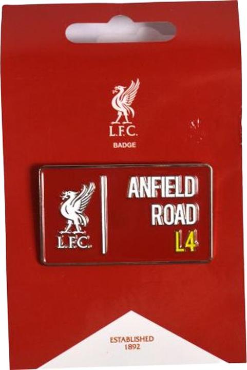Produktbild Score Draw Abzeichen Anfield Road L4 Metall Nadel