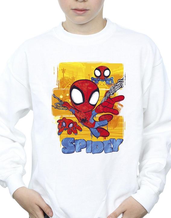 Actual product image Boys Spidey And His Amazing Friends Flying Sweatshirt (128)