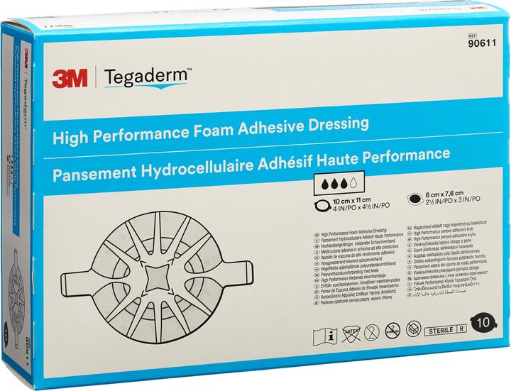 Produktbild 3M HP Schaumkompresse 6x7.6cm adhesive