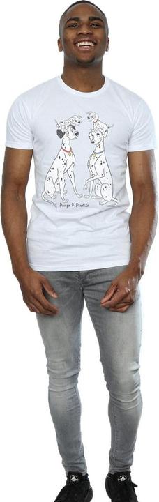 Actual product image 101 Dalmatians Mens Pongo And Perdita Cotton T-Shirt (XL)