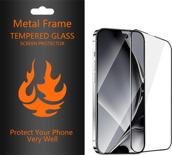 Immagine prodotto OEM Cornice in metallo con vetro temperato per iPhone X / XS / 11 Pro cornice nera (XS, iPhone X)
