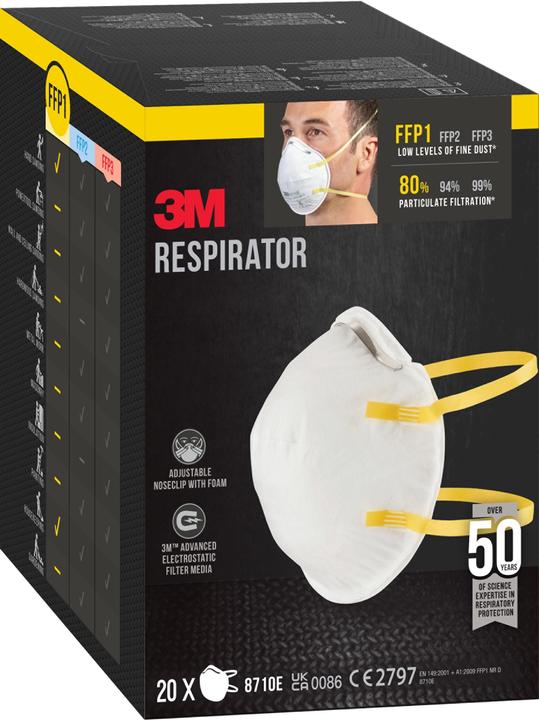 Actual product image 3M Respirator 8710E (FFP1, 20 x)