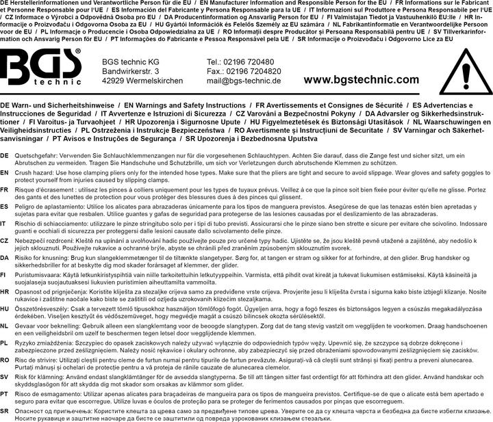 Produktbild BGS Achsmanschetten-Klemmen-Zange (235 mm)