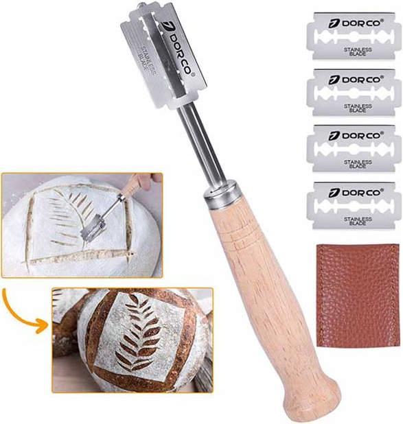 Immagine prodotto miniSchoggi Coltello da panettiere in legno con lama intercambiabile