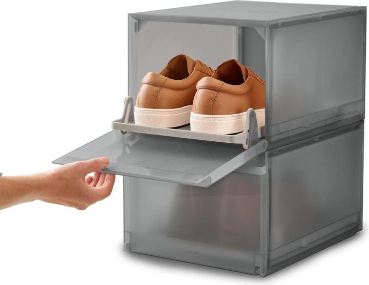 Actual product image Joseph Joseph Set of 2-piece shoe boxes. ShoeCasePremium
