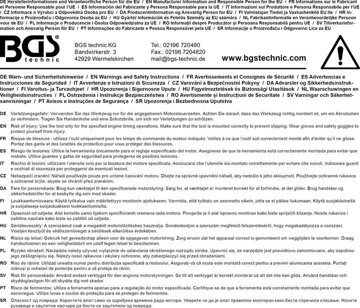 Immagine prodotto BGS Serie di utensili di fasatura per pompe diesel 10 pz.