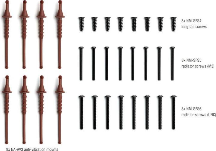 Nutritional values and ingredients Noctua NA-IS1-14 Spacer for 140 mm fans - set of 2