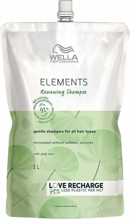 Wella Elements Renewing Shampoo Pouch (1000 ml, Flüssiges Shampoo)