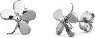 Actual product image Vuch Beautiful Steel Earrings Flowers Fleurette Silver