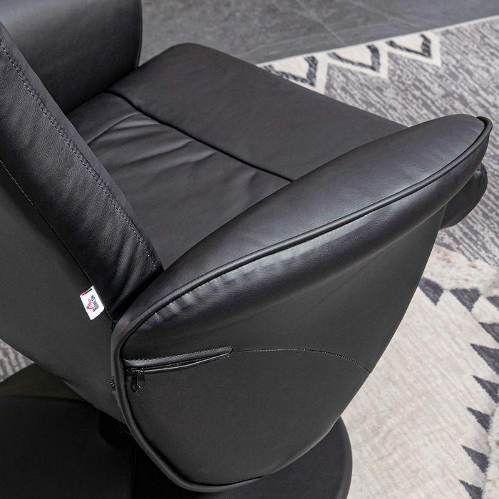 Image du produit Swisshandel24 Fauteuil relax avec pouf, Fauteuil TV, Fauteuil TV inclinable, Fauteuil pivotant pour salon