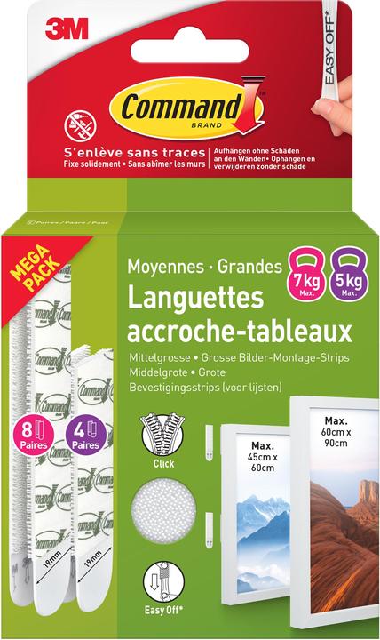 Image du produit Command Bildermontage Strips, Vorteilspack (5.40 kg)