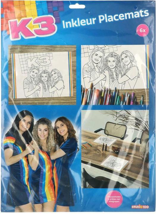 Produktbild Folat K3 Tischsets Malvorlagen, 6tlg. (6 x, 40 x 30 cm)