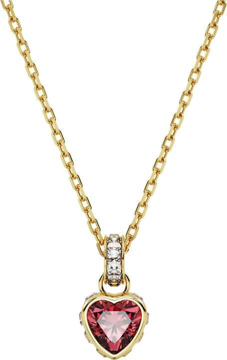 Swarovski Stilla Halskette Herz Rot Gold (Swarovski Metall, 38 - 43 cm)
