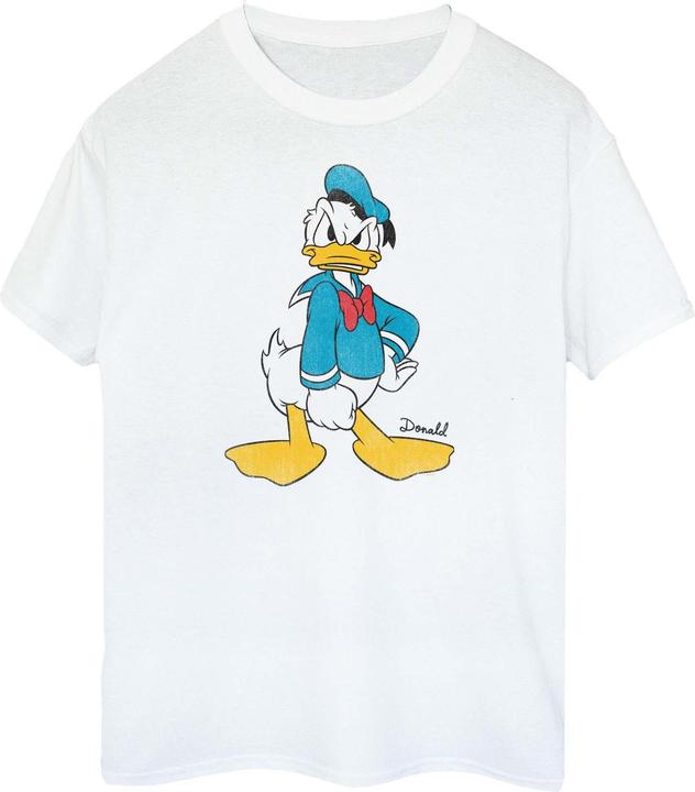 Immagine prodotto Disney Maglietta donna/donna Angry Donald Duck in cotone Boyfriend (L)