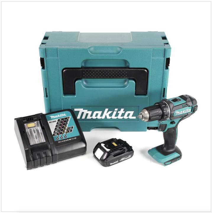 Produktbild Makita DDF 482 Y1J-D Akku Bohrschrauber 18V 62Nm im Makpac + 1x 1,5 Ah Akku + Ladegerät (Akkubetrieb)