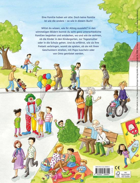 Produktbild Das grosse Wimmelbuch der Familien (Deutsch, Romy Winter, 2024)