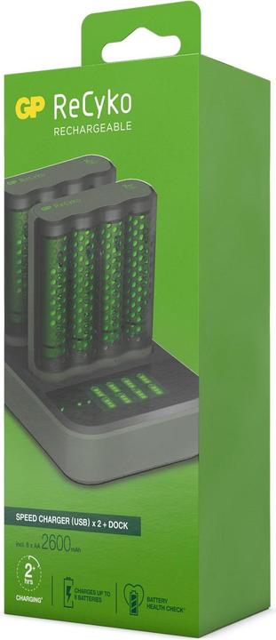 Actual product image GP Batteries Pro-Line Docking Station + 4xAAA + 4xAA (8 pcs., AA, 2100 mAh, Battery + charger)