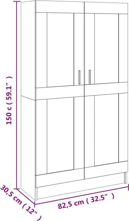 Produktbild VidaXL Gilvarry (82.5 x 30.5 x 150 cm)