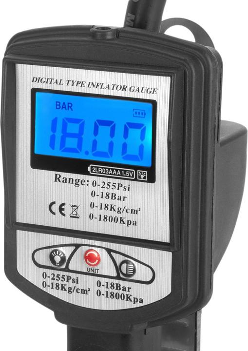 Produktbild Stahlwerk Digitale Druckluft-Reifenfüllpistole DRP-18 ST Messbereich 0-18 Bar