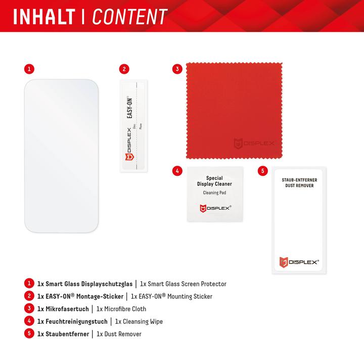 Immagine prodotto Displex Smart Glass, Displayschutzfolie (1 Pezzo/i, Samsung Galaxy S25 Ultra)