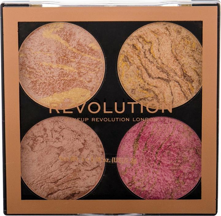 Makeup Revolution London Cheek Kit Farbton Fresh Perspective 4 x 2,2 g (Highlighter, 8 g)