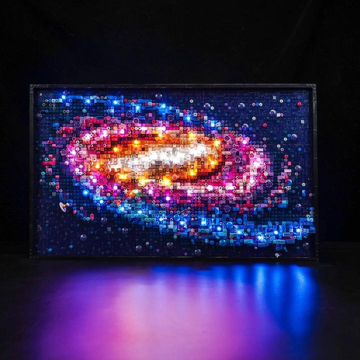Produktbild BrickBling LED Licht Set für LEGO Die Milchstrassen-Galaxie (31212) inkl. Fernbedienung