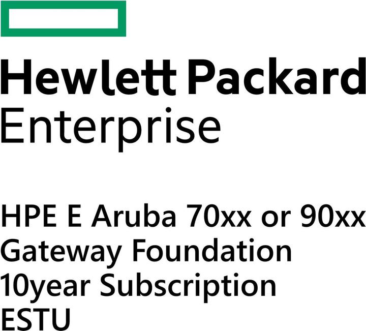 HPE E Aruba 70xx o 90xx Gateway Foundation 10yr Subscription E-STU (1 Dispositivi)