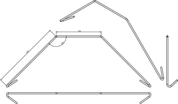 Actual product image Modellbau Lindinger Main landing gear "Piper" style large