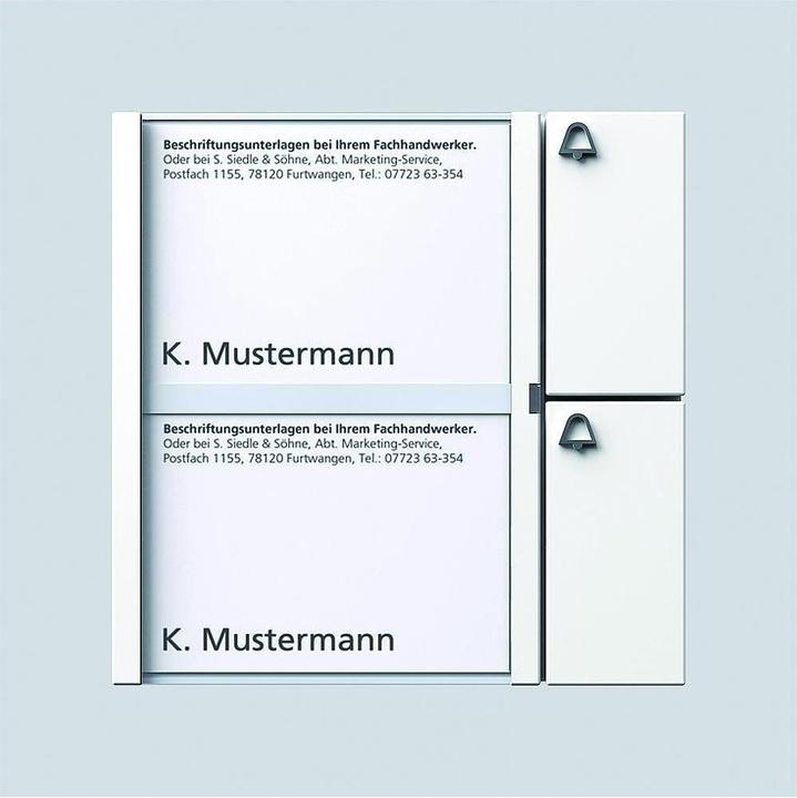 Siedle Vario Bus-Tasten-Modul BTM 650-02 W weiss (035732)