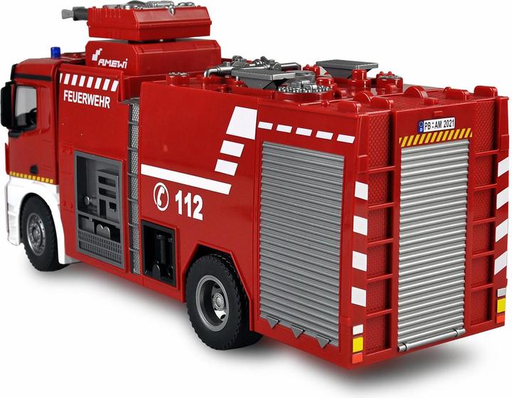 Actual product image Amewi Mercedes Benz Fire Truck Electric Brushed Truck 2WD 1:18 RTR (RTR Ready-to-Run)