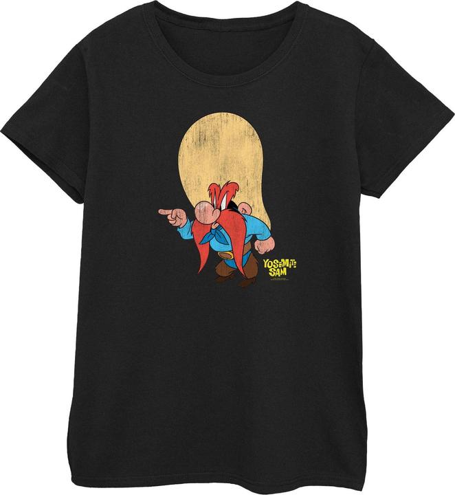 Actual product image Looney Tunes Womens/Ladies Yosemite Sam Distressed Cotton T-Shirt (M)