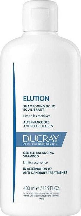 Actual product image Ducray ELUCION Rebalancing Anti-Dandruff Gentle Shampoo 400ml (400 ml, Liquid shampoo)