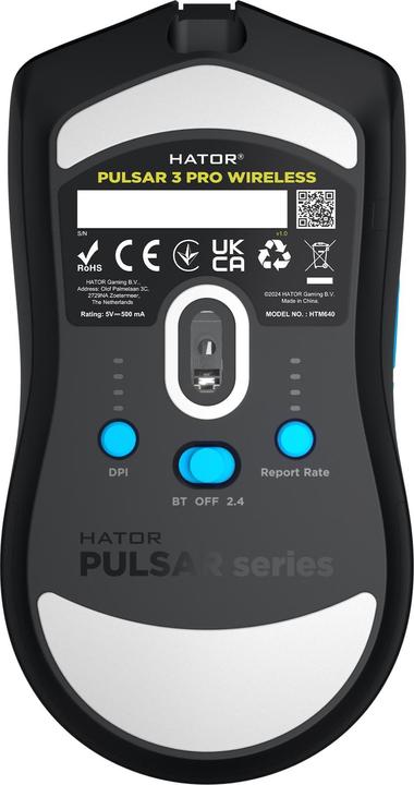Actual product image Hator Pulsar 3 PRO Wireless (Cable, Wireless)