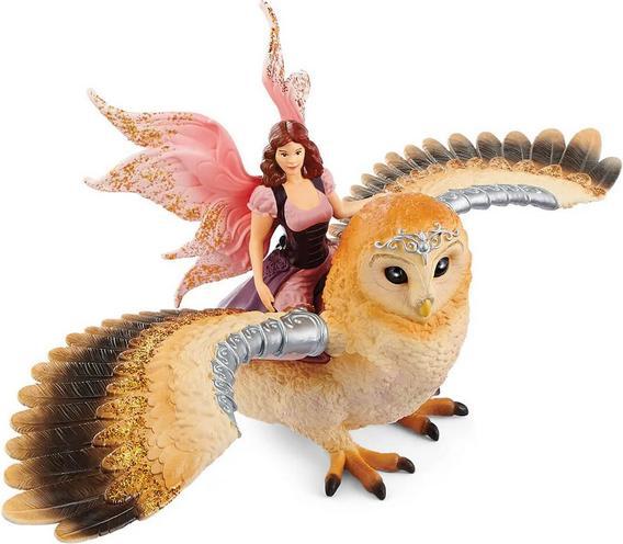 Immagine prodotto Schleich Bayala Elfo su gufo glitterato