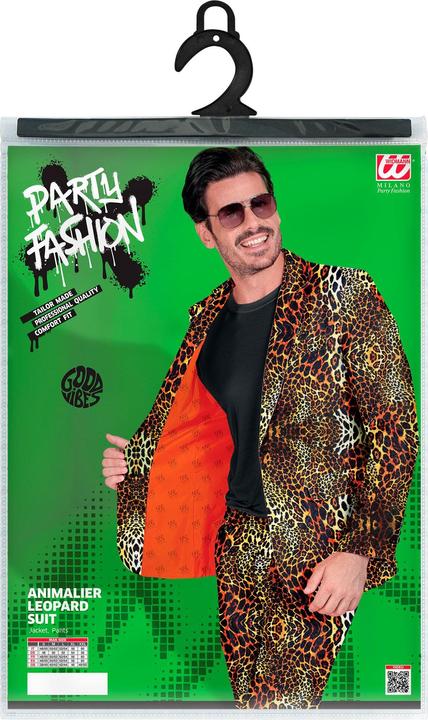 Actual product image Widmann ANIMAL PRINT LEOPARD PARTY FASHION ANZUG (Jackett, Hose), XL (XL)