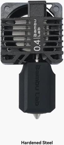 Actual product image Bambu Lab Hotend - hardened steel nozzle 0.4mm (Hotend)
