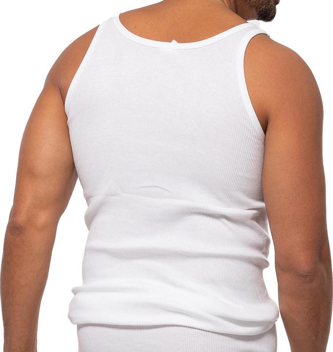 Image du produit Ammann Lot de 4 maillots de corps / débardeurs à double côte en coton organique (XXL)